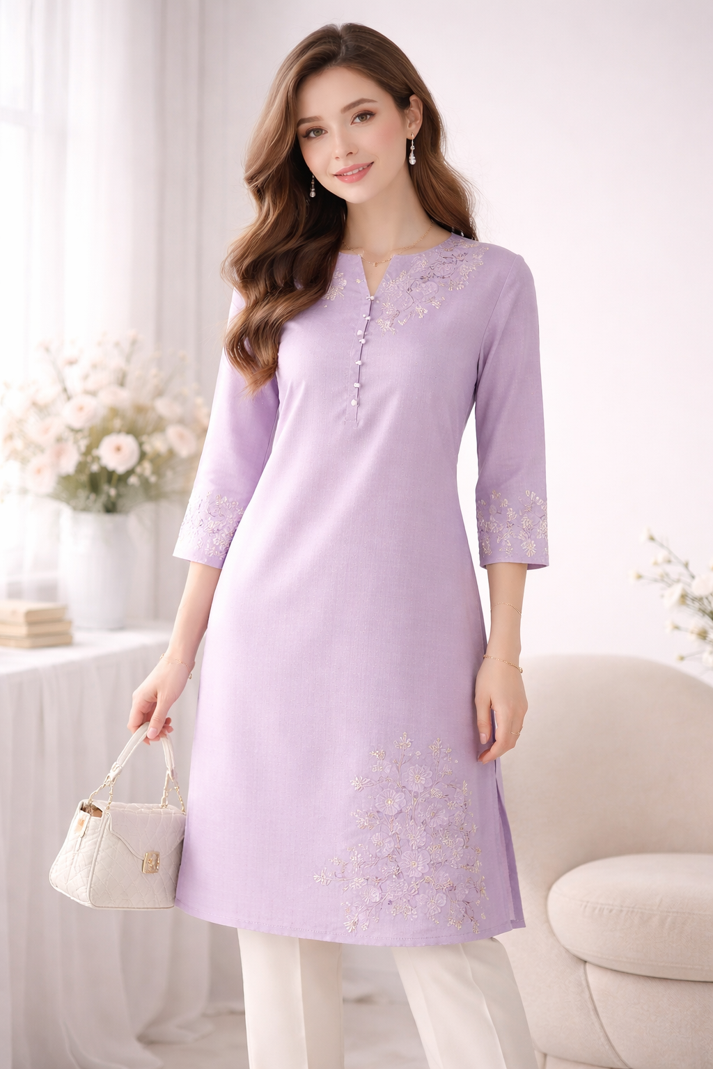Lavender Grace Kurti