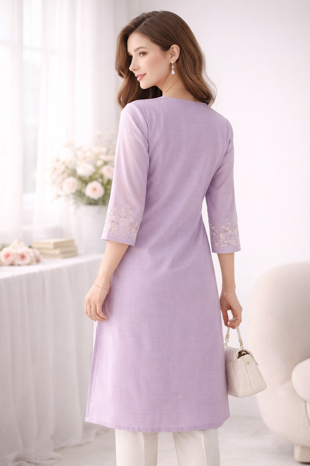 Lavender Grace Kurti - Image 2