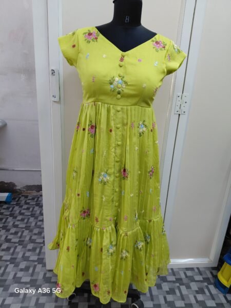 Maxi frock - Parrot green