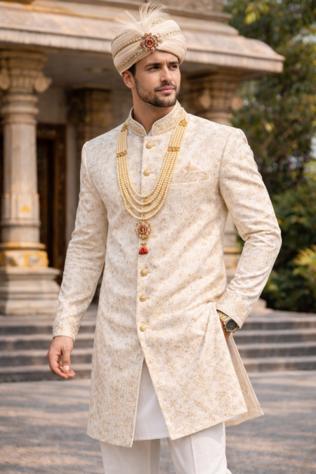Men’s Wedding Silk Sherwani