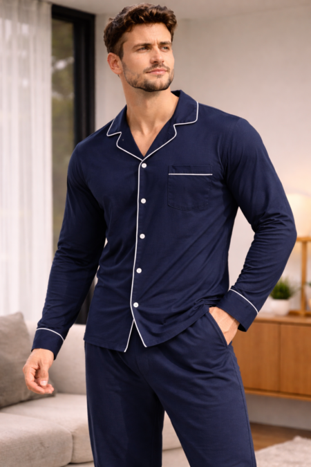 Men’s Button-Down Night Suit