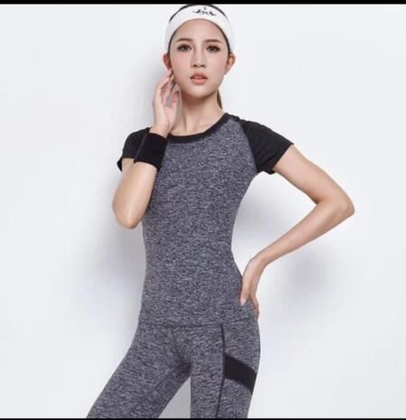 Women’s Grey Activewear Gym Co-Ord Set
