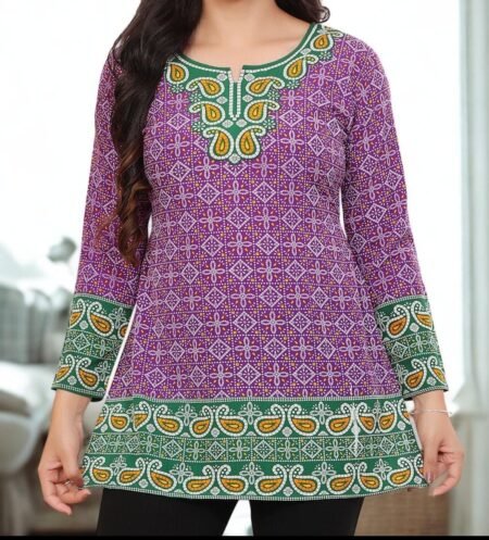 Women’s Printed Straight Kurti Top