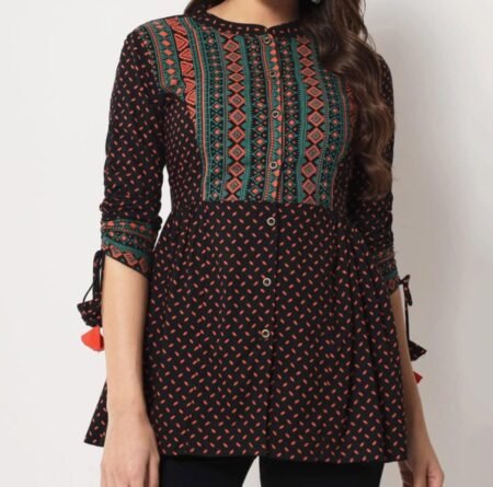 Women’s Printed Ethnic Kurti Top