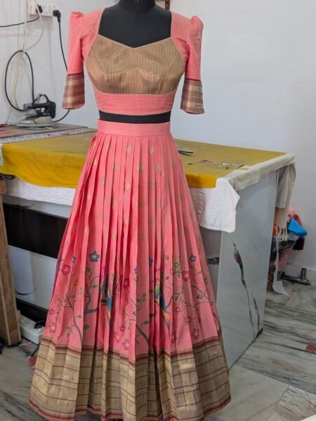 Madhubala designed blouse -lehanga