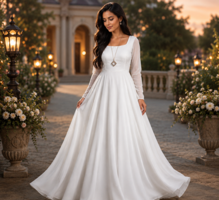 Elegance White Maxi Gown