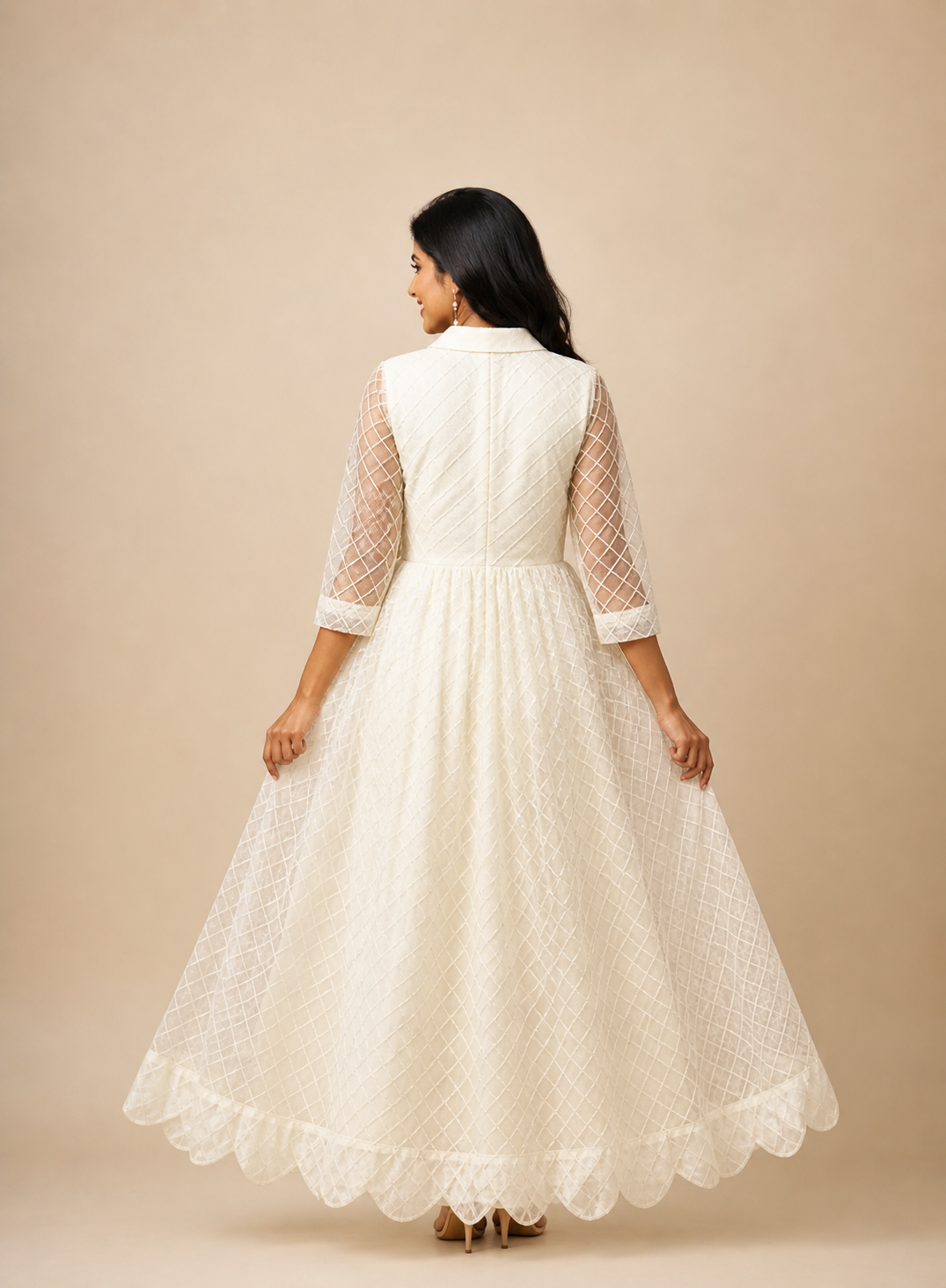 Net Party Wear Frock - Image 2